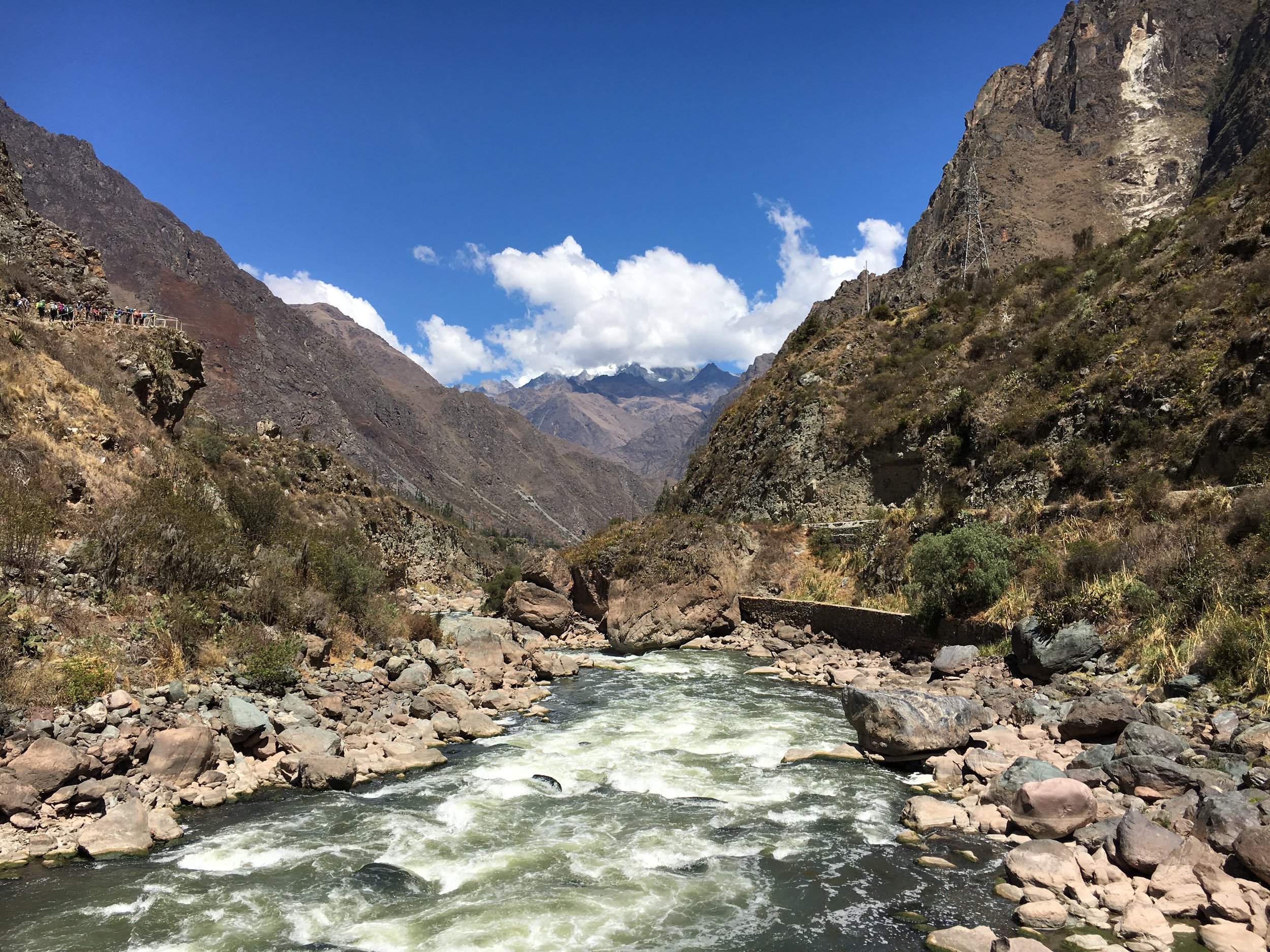 Crossing the Urubamba River