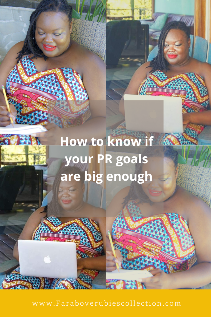 How to know if your PR goals are big enough