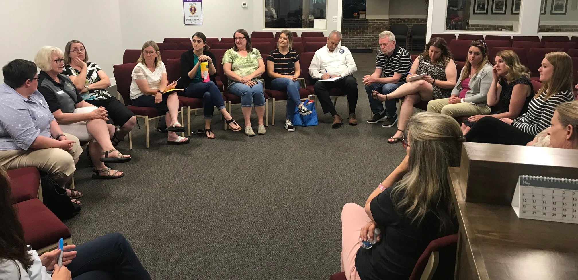 Idaho AEYC hosted a roundtable discussion with Kuna preschool and child care professionals on May 13.