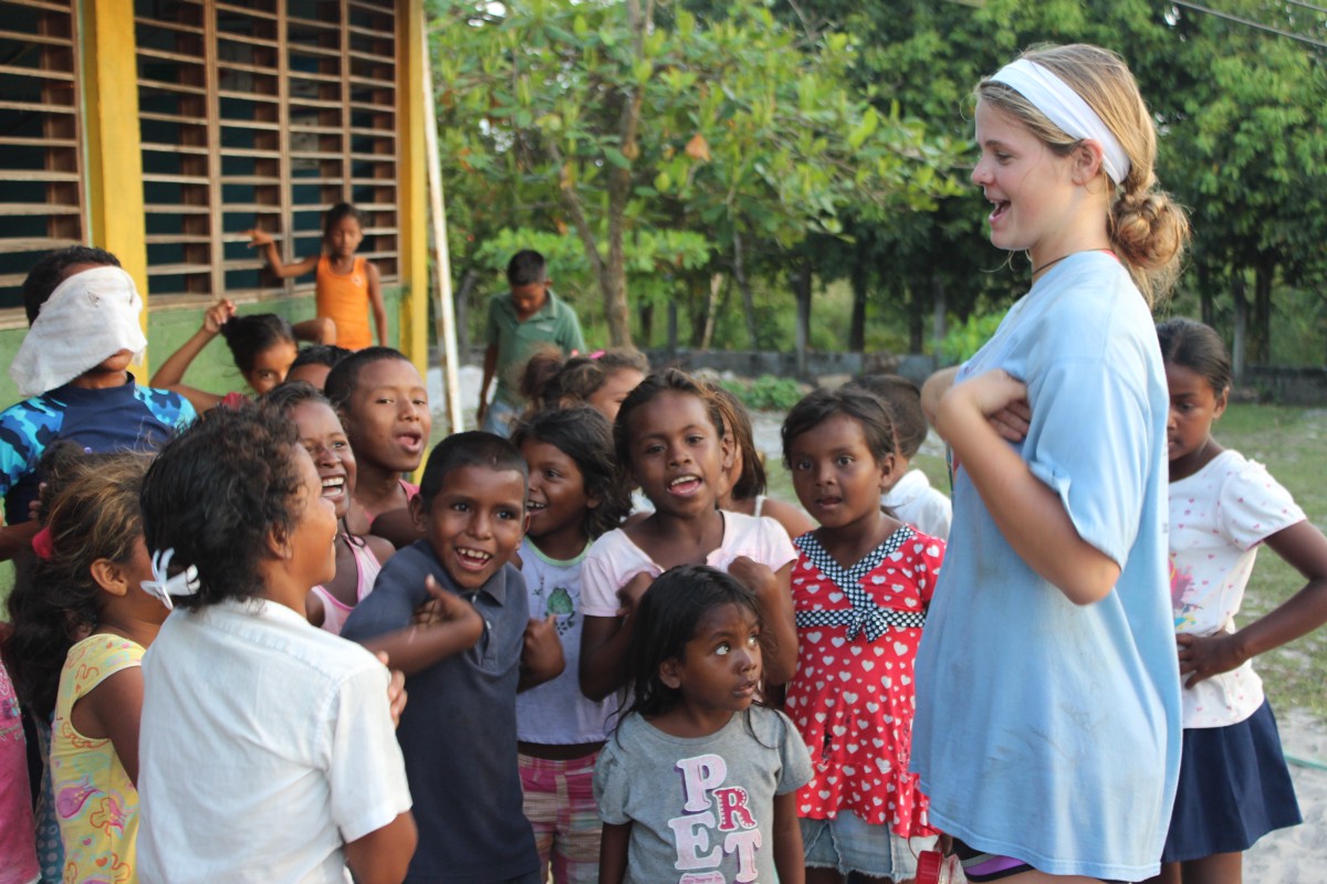 Kylie Winkleman had a special way of connecting with just about every child on the island through games, funny faces, other activities