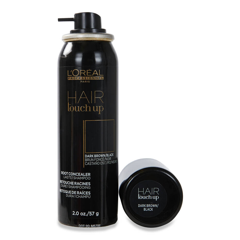 L'OREAL HAIR TOUCH UP ROOT CONCEALER IN DARK BROWN/BLACK — Celadon Spa &  Salon