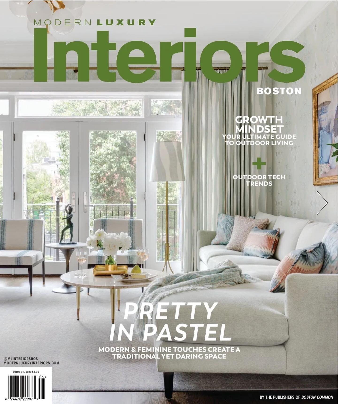 The cover! Thank you @mlinteriorsbos for this fabulous feature on our Boston Brownstone project. We are filled with gratitude to our clients for trusting us and to @tessmwoods and @antonialdepace for beautifully telling this story.

Photography @greg