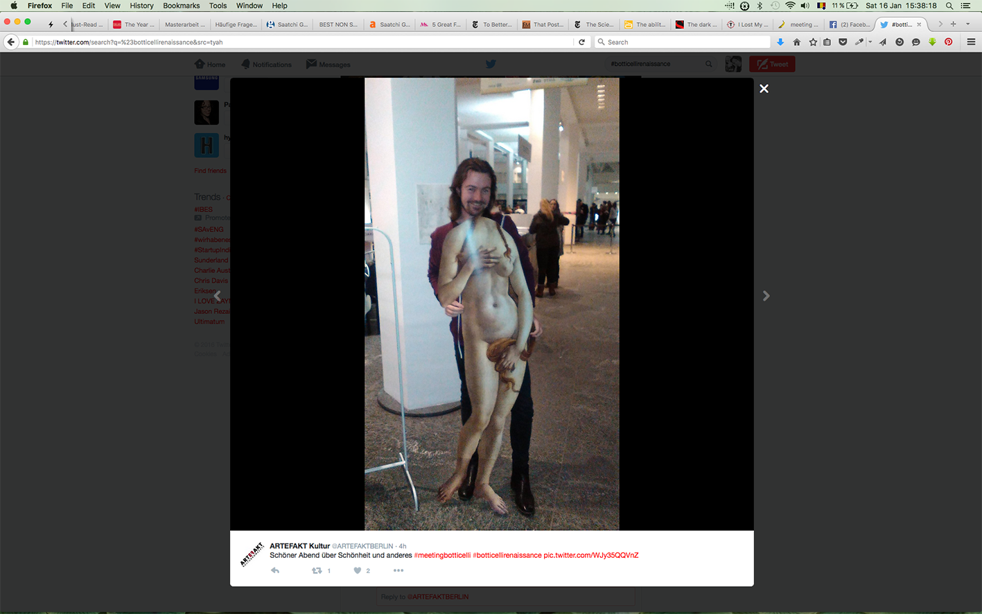 face & body masks installation, Gemäldegalerie Berlin, 2016