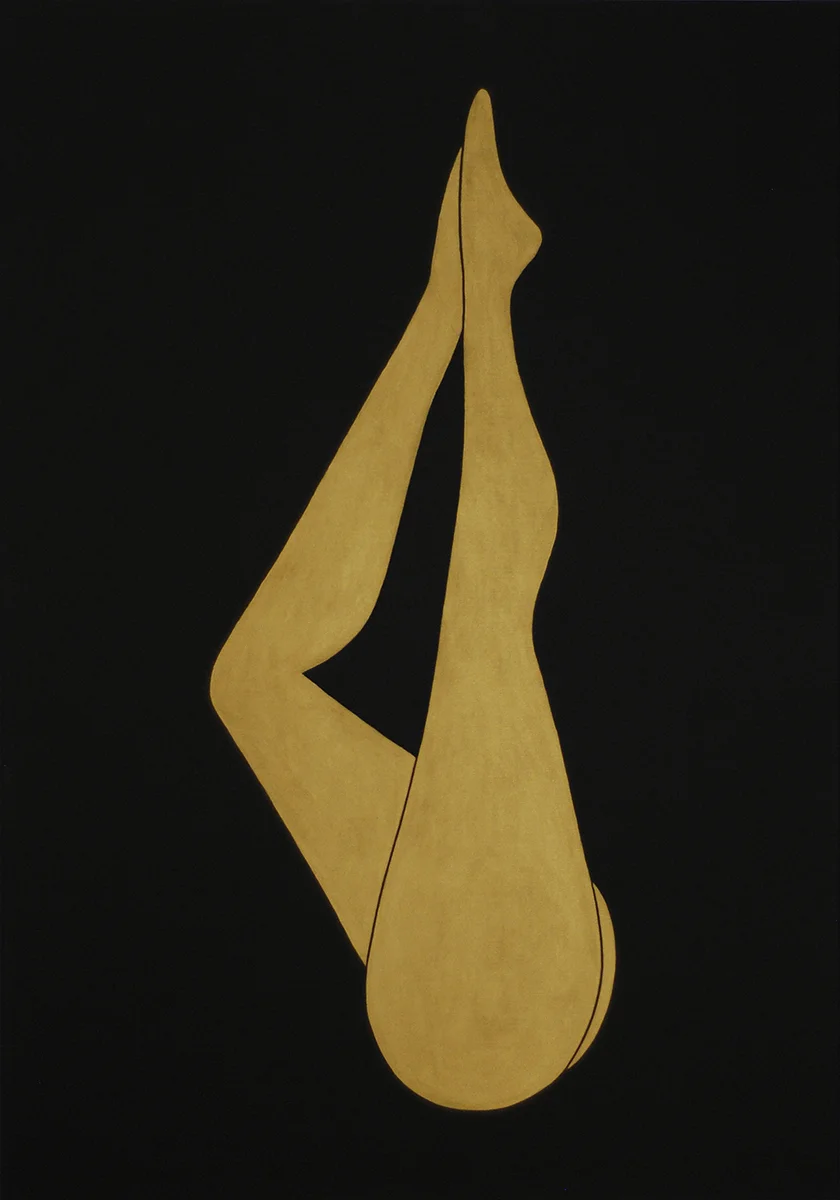 golden girls #2 acrylic on canvas, 100 cm x 50 cm, 2015