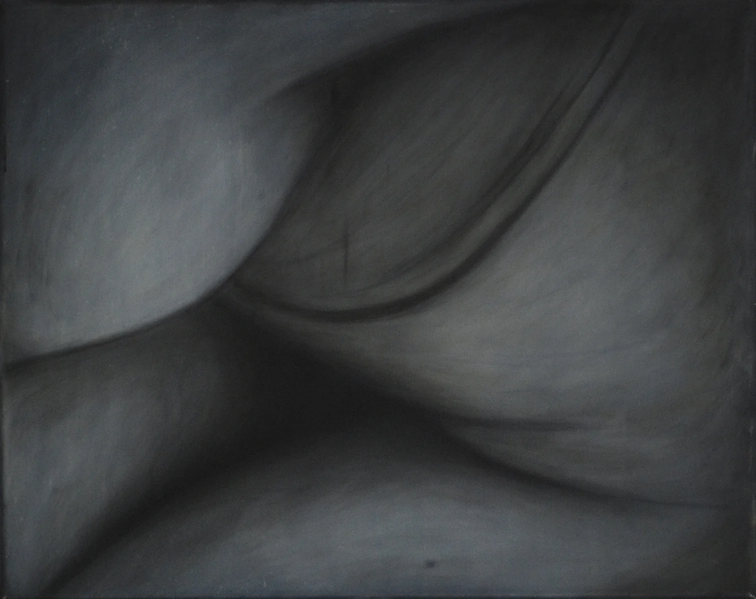 untitled selfie #2 oil and pastel on canvas, 40 cm x 50 cm, 2015