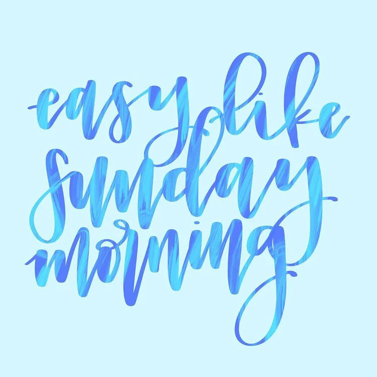 Sunday Rituals