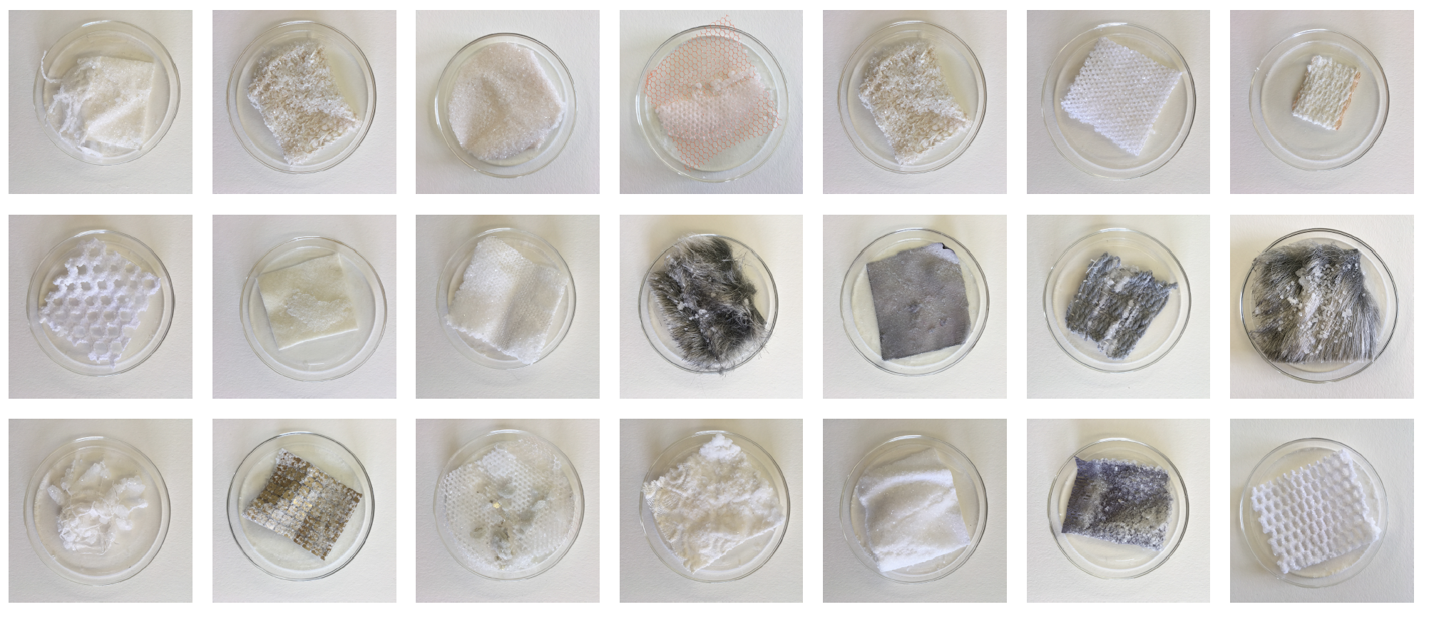 Final textile swatches