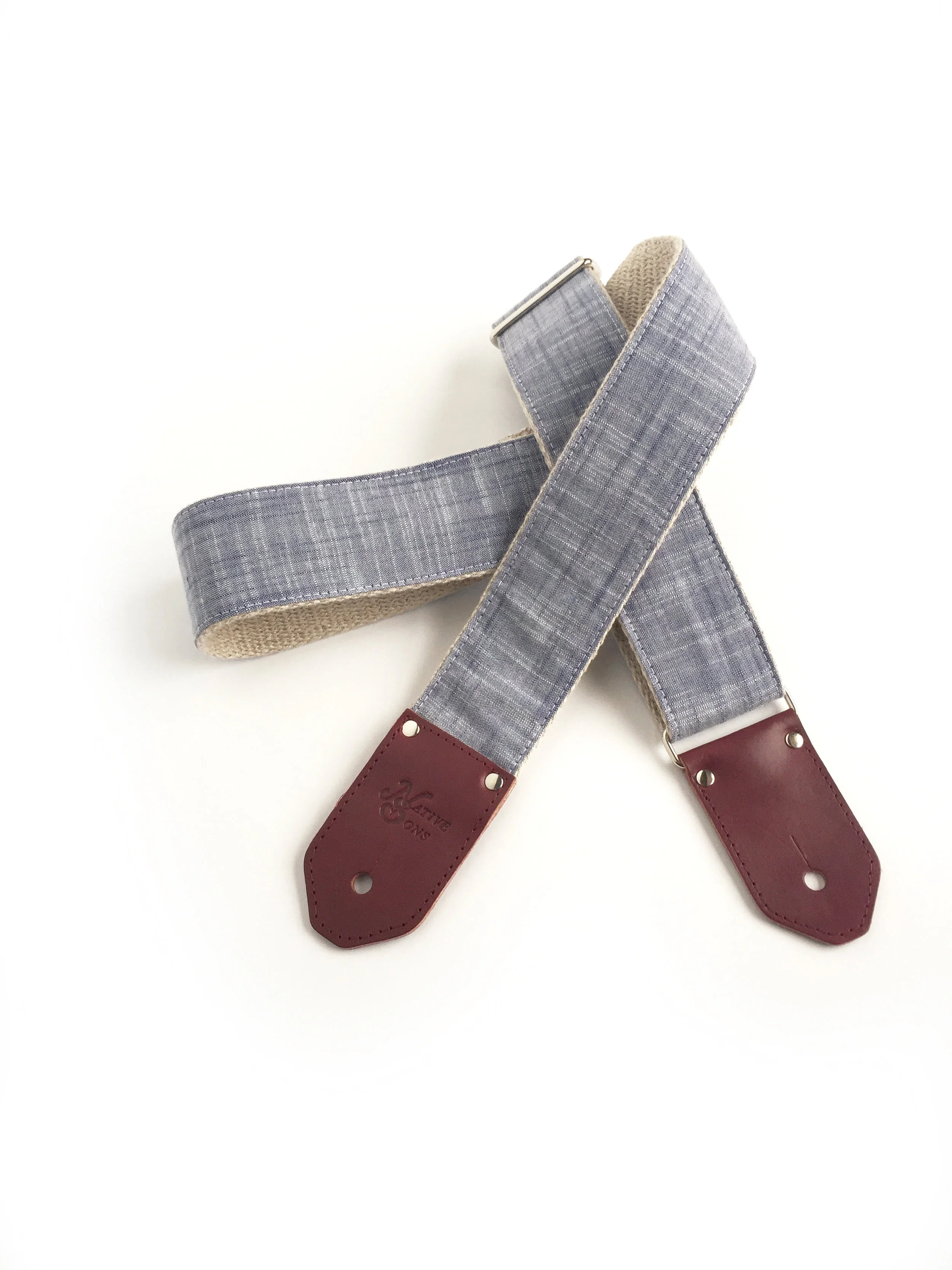 cool custom denim guitar strap