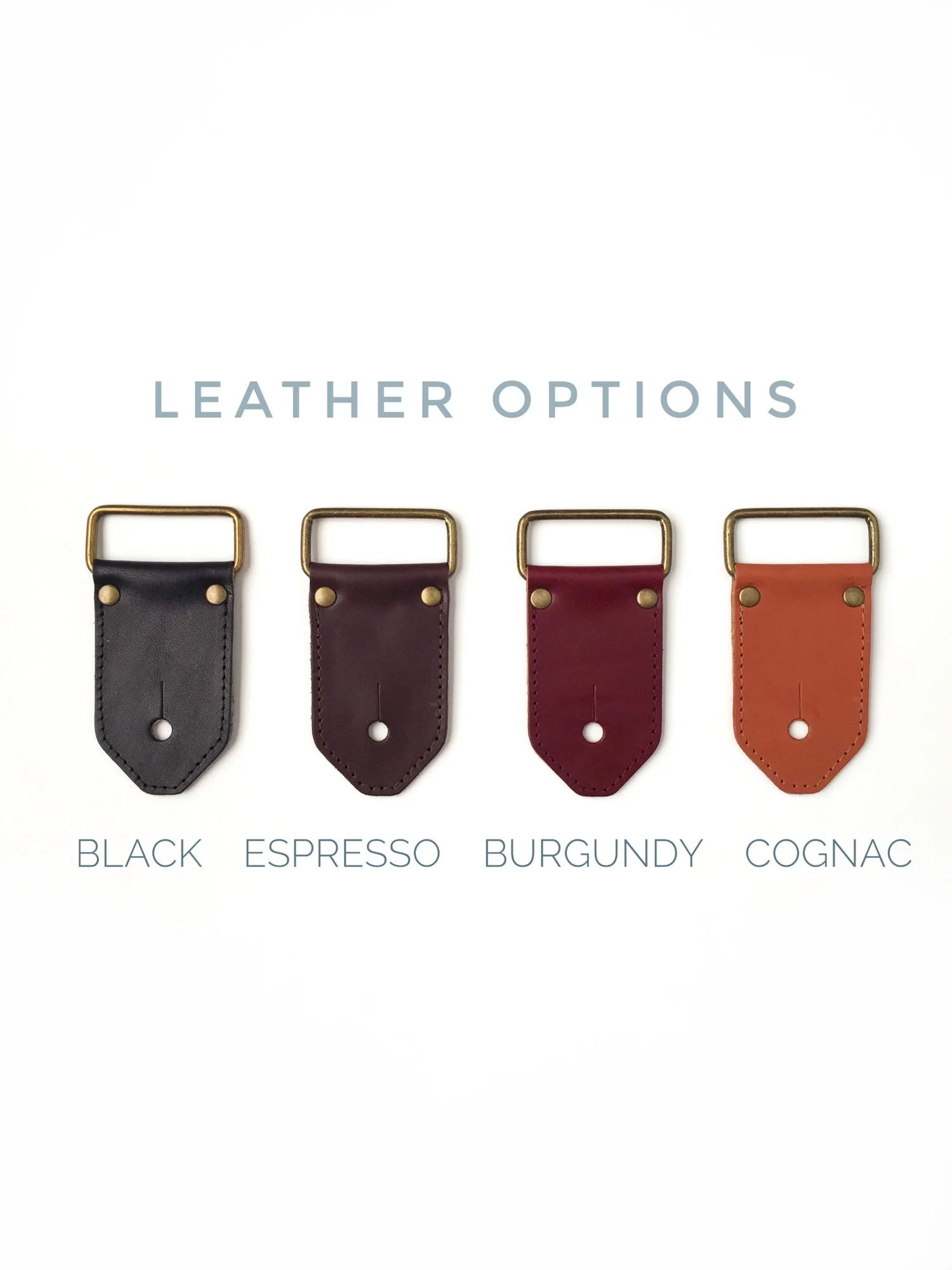 Guitar strap leather options
