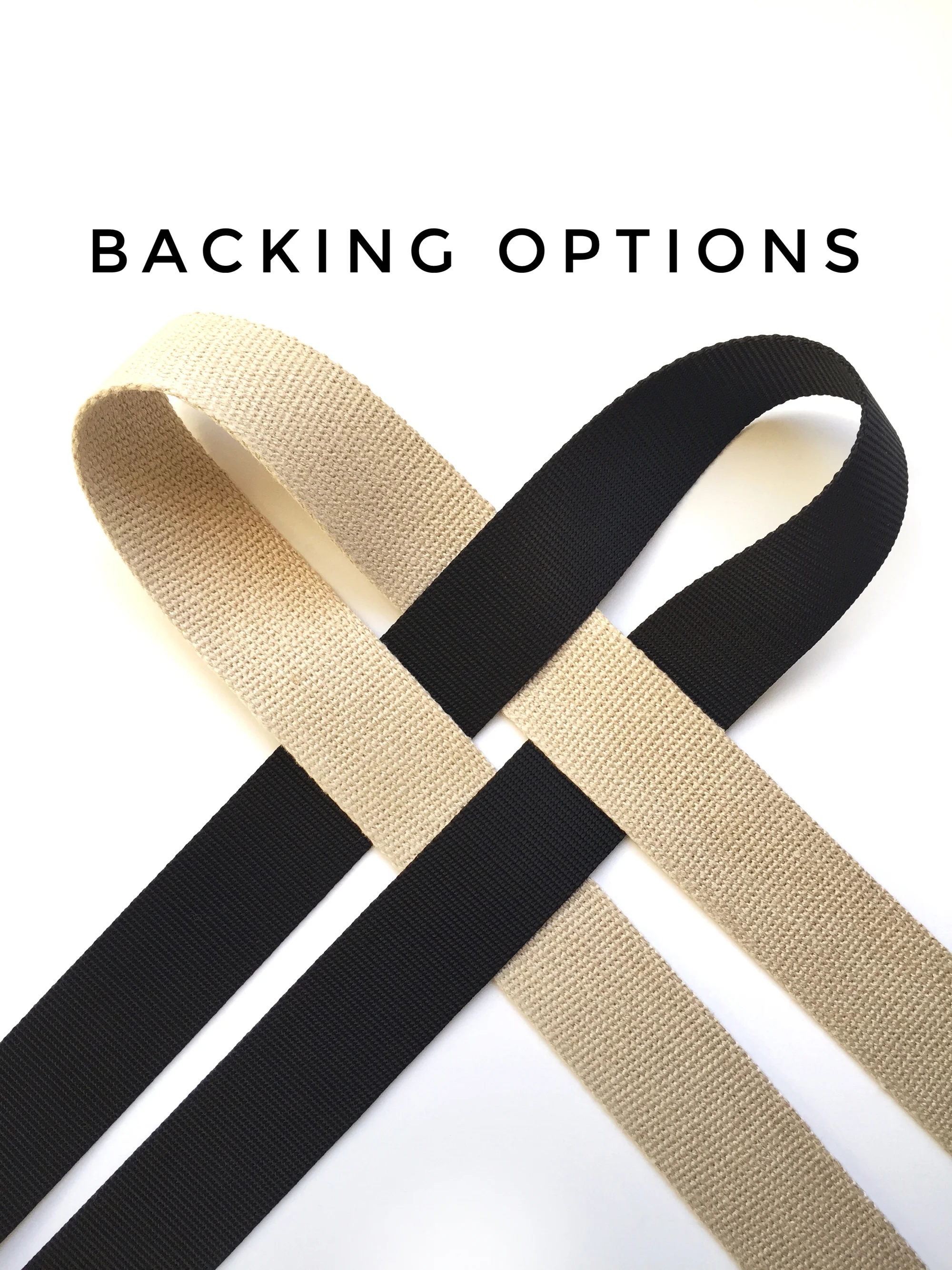 custom guitar strap backing options