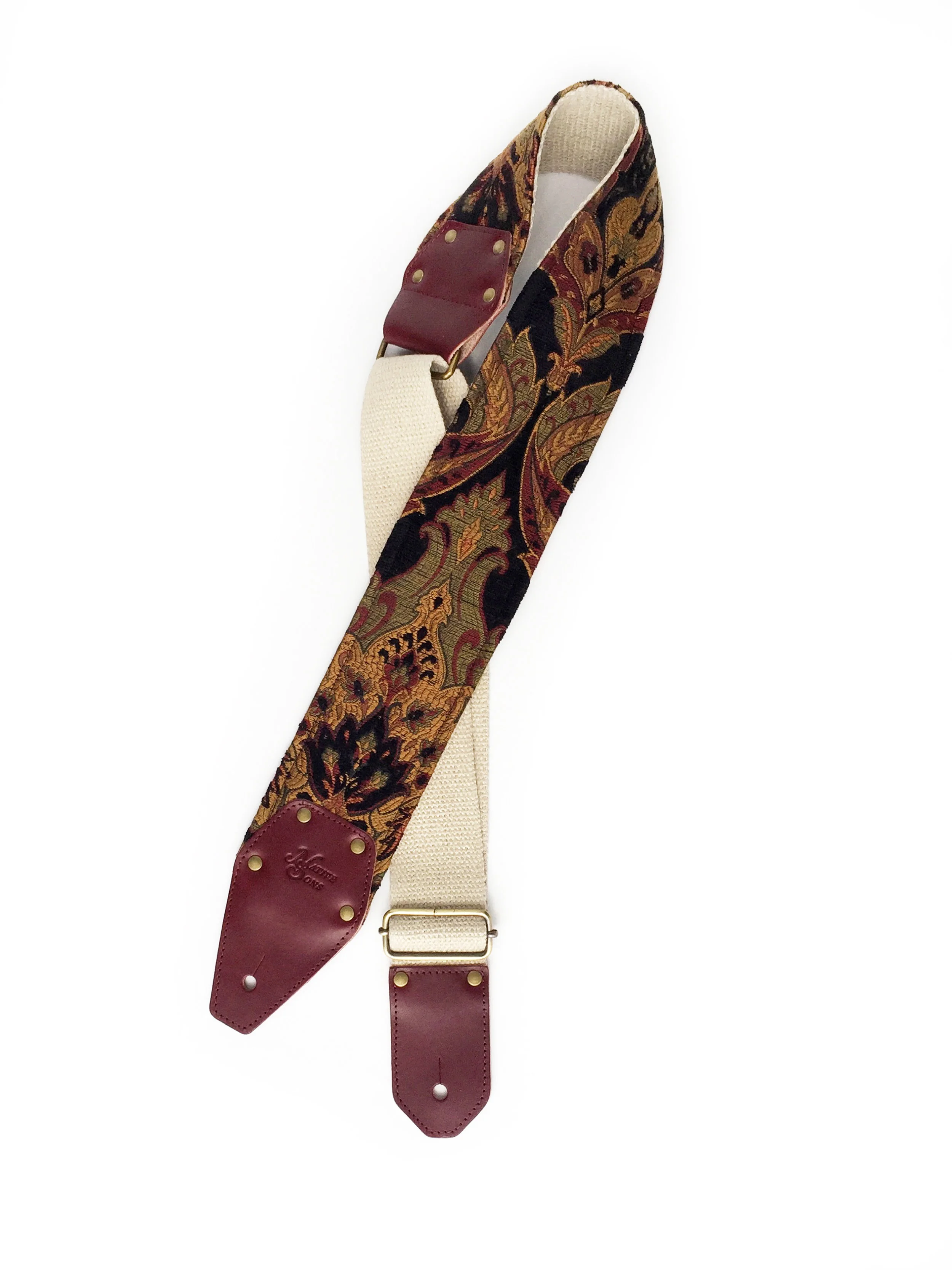 Custom 3 inch tapestry bass guitar strap