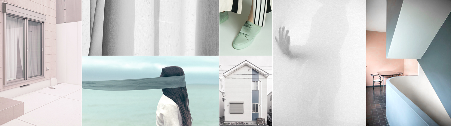Credit to those that have inspired us (clockwise from left to right): Jan Vranovský, Quiet Paper Instragram, Acne Studios, Andreas Beutel, Villa Savoy, Jan Vranovský, Oscar Keys
