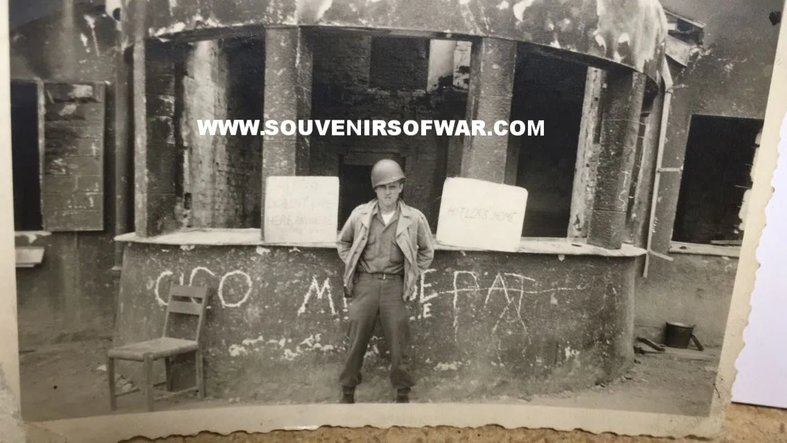   Bill Donovan (35817526) outside the destroyed Berghof  