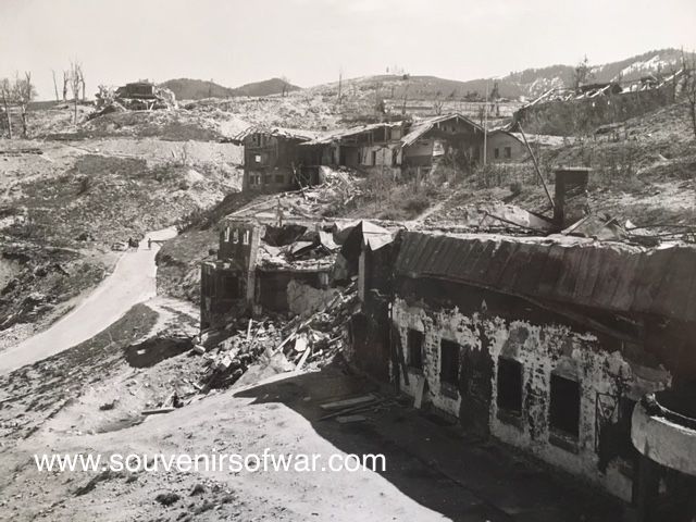 East wing of the Berghof, showing dining room and destroyed kitchens.