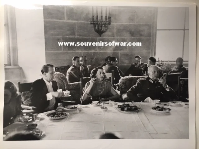 Eagle's Nest great hall Wedding reception for Gretl Braun and Herman Fegelein, June 1944.