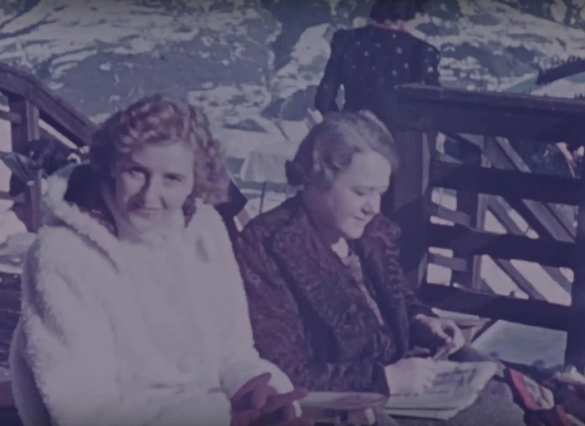 Eva Braun with Hanni Morell