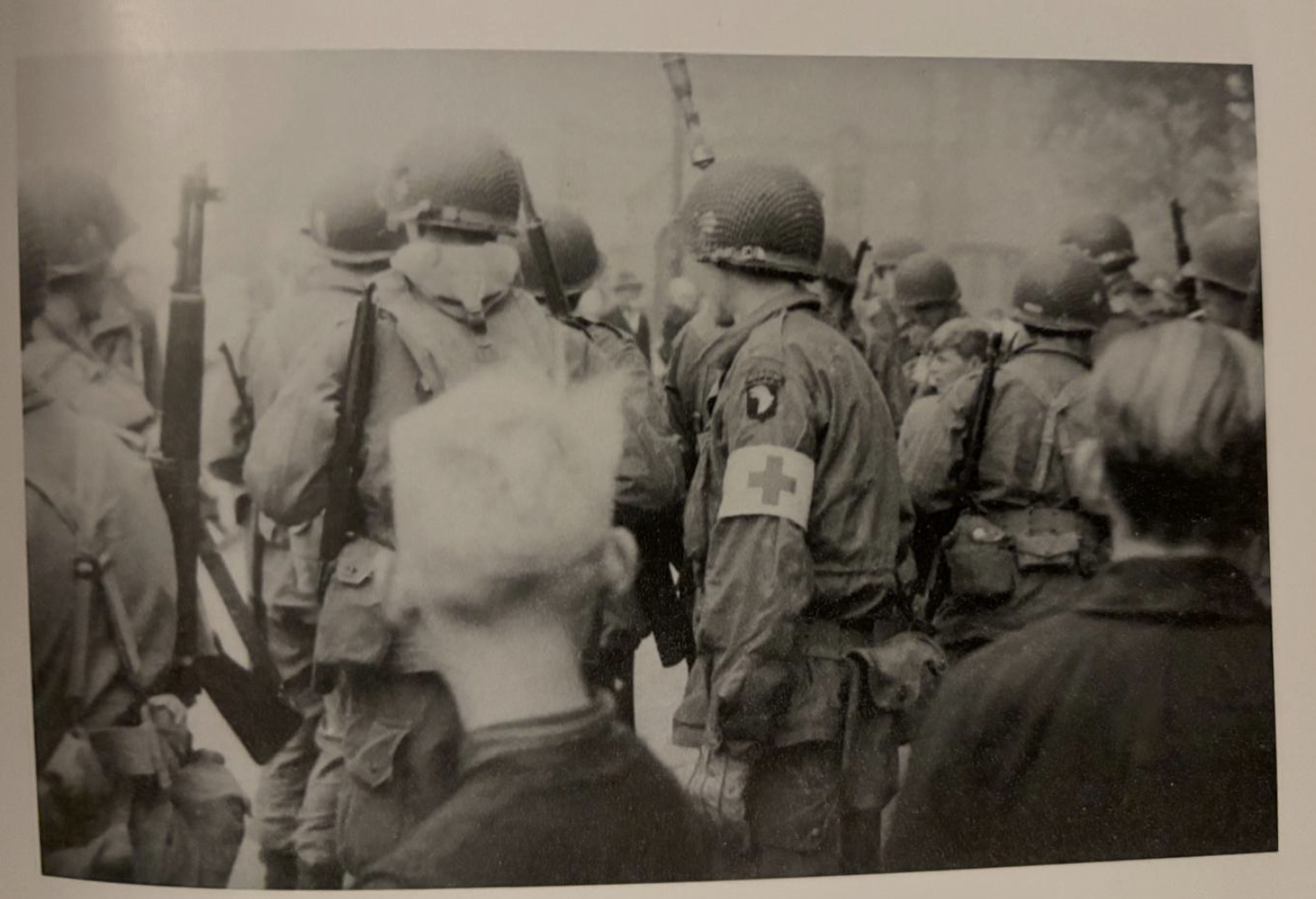 3/506 gathering in Eindhoven waiting to be deployed. As a member of G Co, Gibbs would have been among this group just prior to his death on September 18 1944.    Source:  Ian Gardner, photo credit Hendrik Beens 