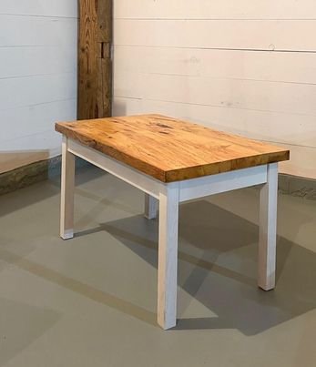 19"x34"x20" reclaimed softwood table - $425