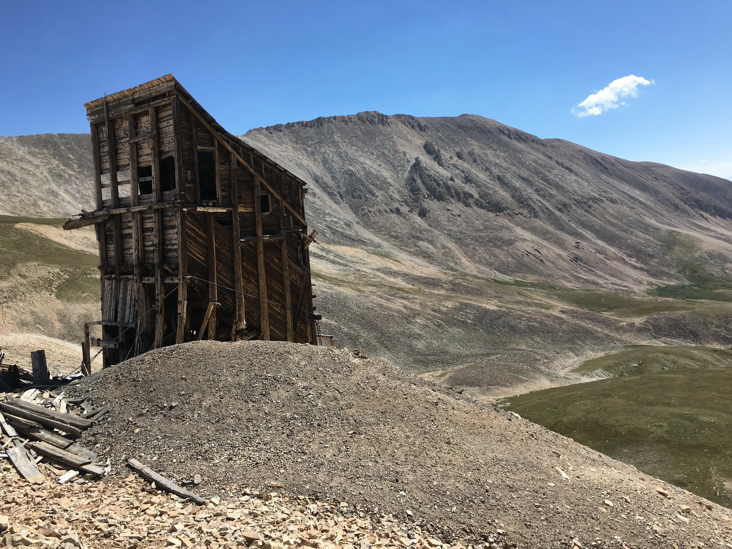 Mining ruins along the trail.
