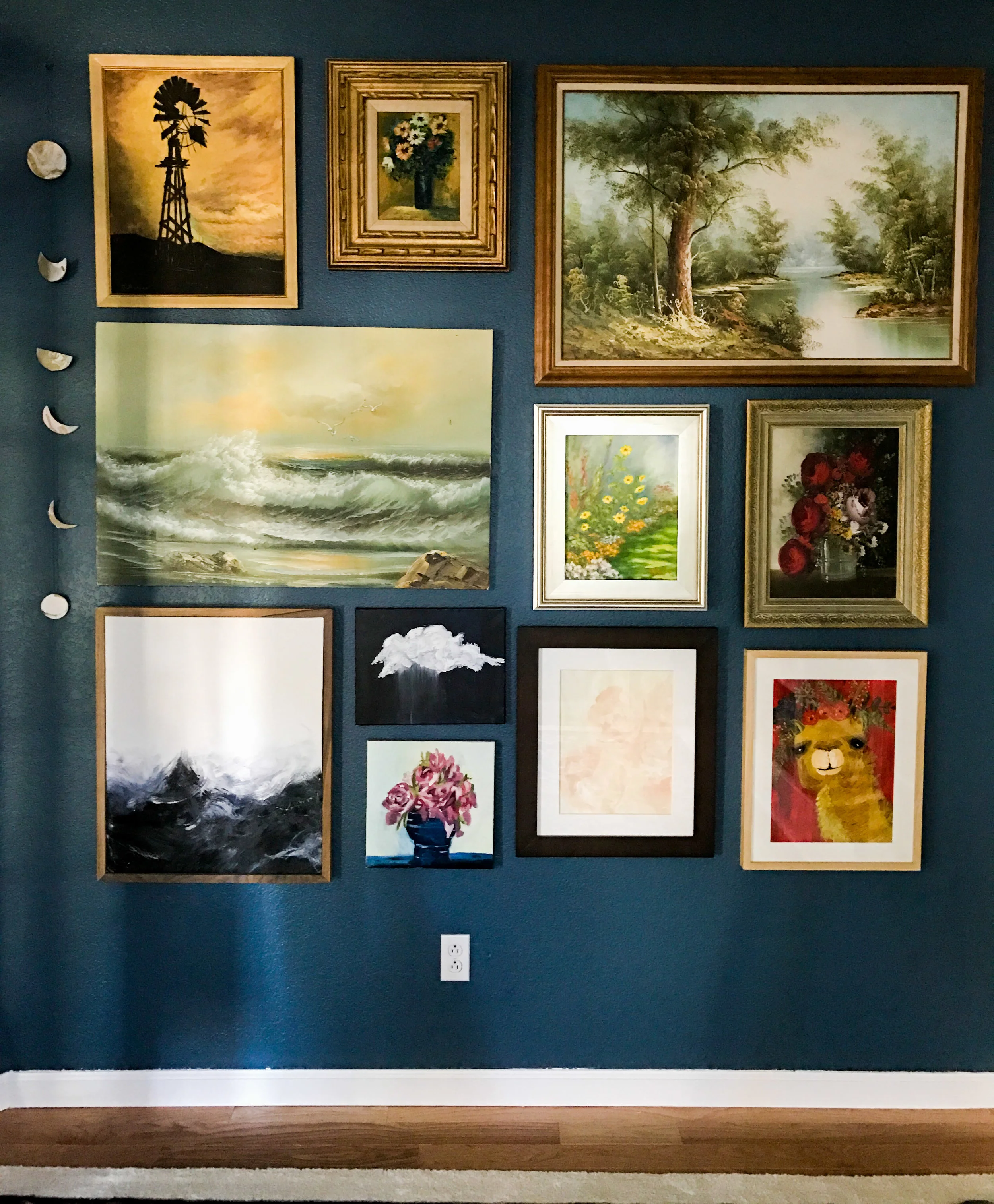 Art Sources: Thrift Shop, Thrift Shop, Thrift Shop Thrift Shop, Mary Daly (Great Aunt), Thrift Shop Me, Me, Allie Schmidt, Me, Me