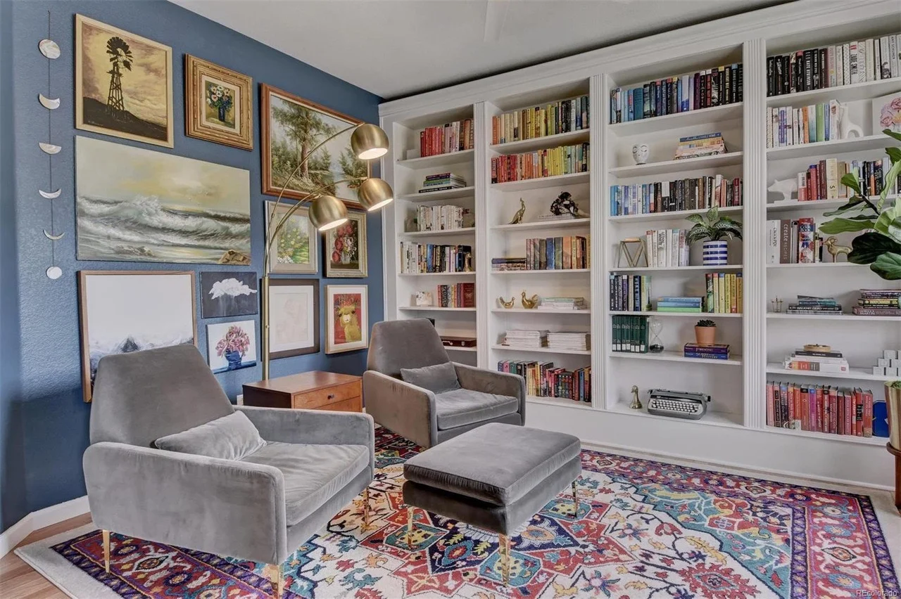 It was a life goal of mine to have a library. This was one of the first projects we tackled. The bookshelves are an IKEA Billy Bookshelf hack. I want to build another library in our new home, but think i’ve learned more about how we’ll use the space so have some modifications in mind.