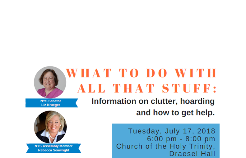 Senator Krueger and Assembly Member Seawright's Hoarding Workshop