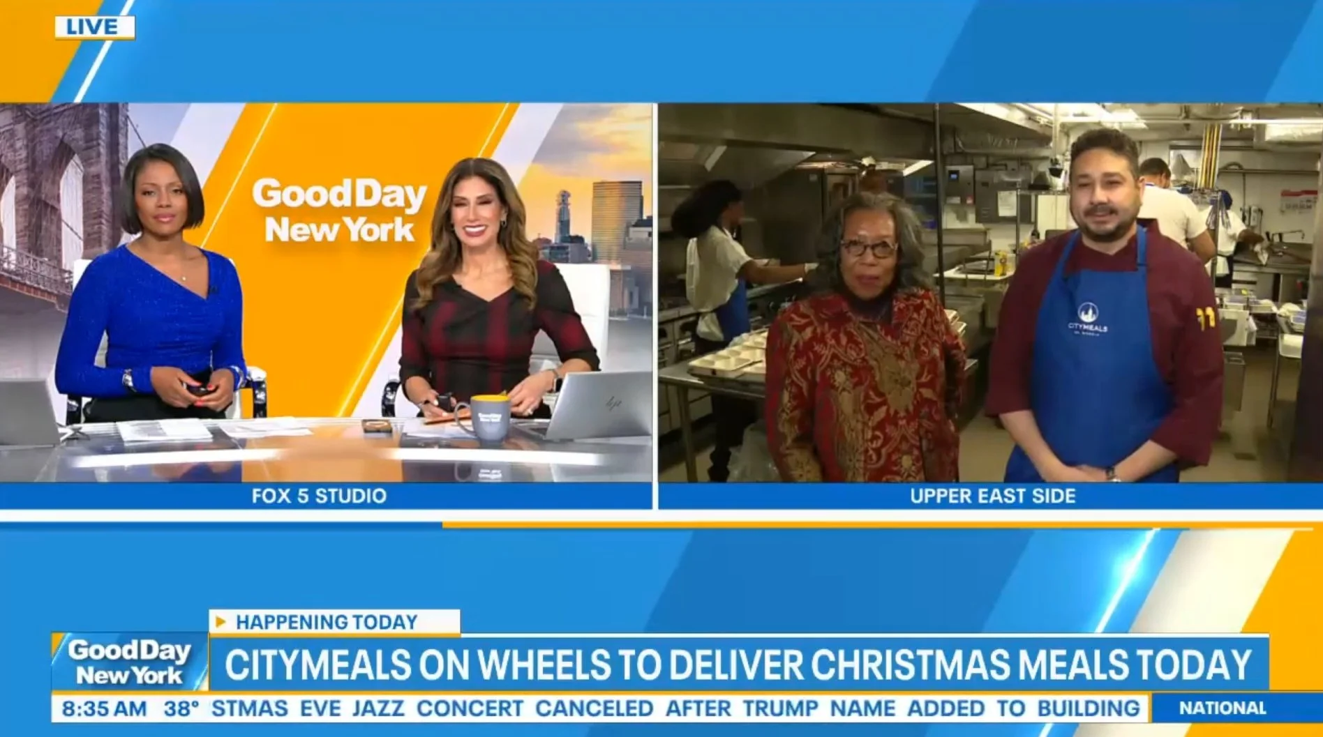 Fox 5: Carter Burden Network and Citymeals on Wheels Prepare Delicious Christmas Meals for Older Adults