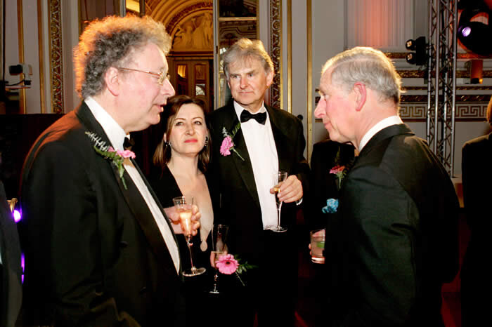The Medici Quartet and actor Alex Jennings meet with HRH Prince Charles and The Princess of Wales