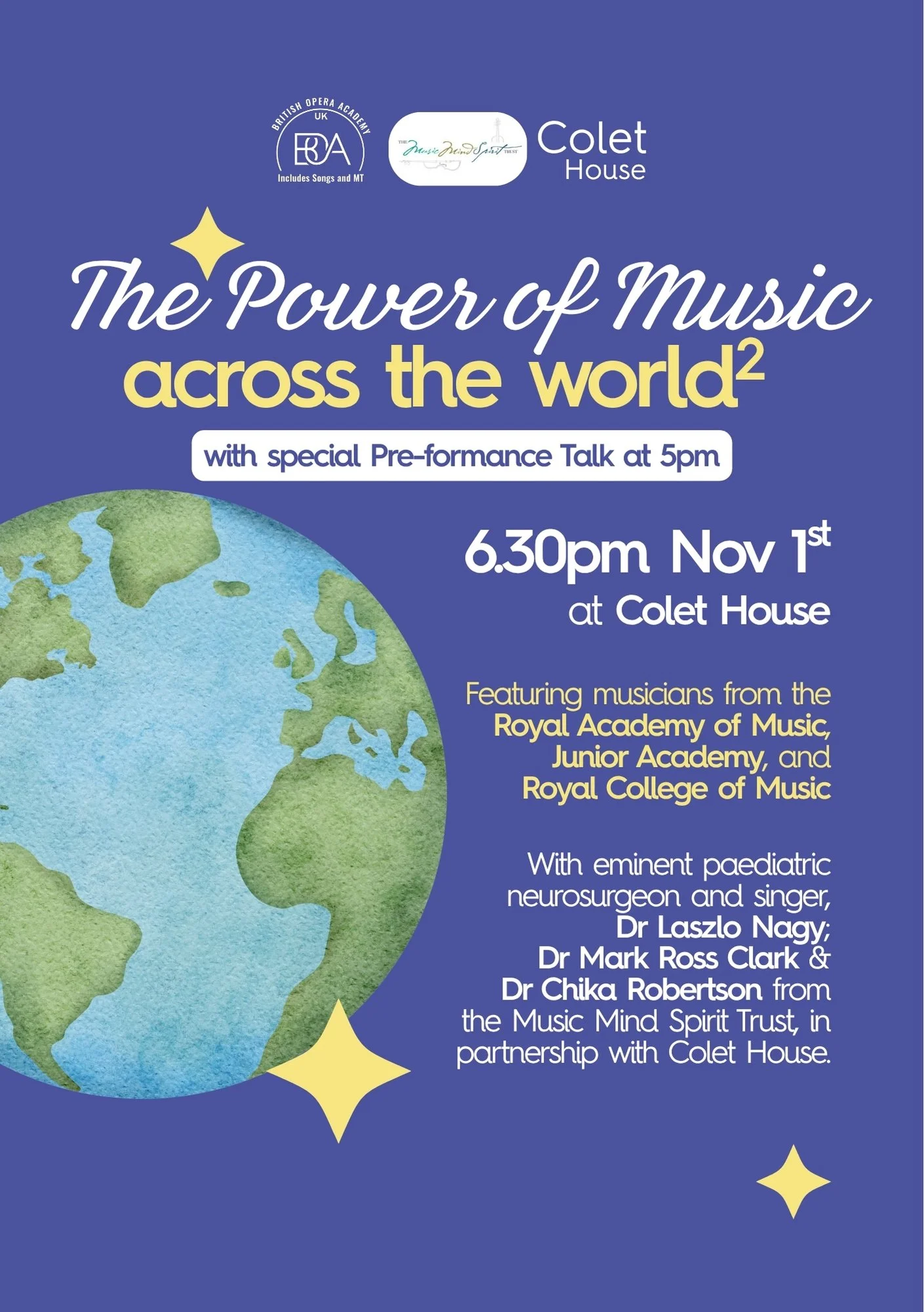 The Power of Music² Concert &amp; Pre-formance Talk