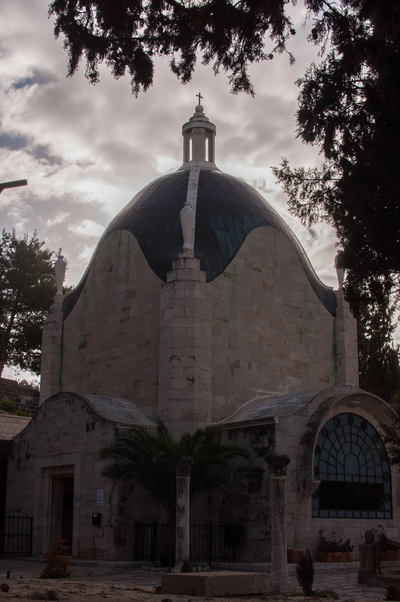The Church is shaped like a teardrop.