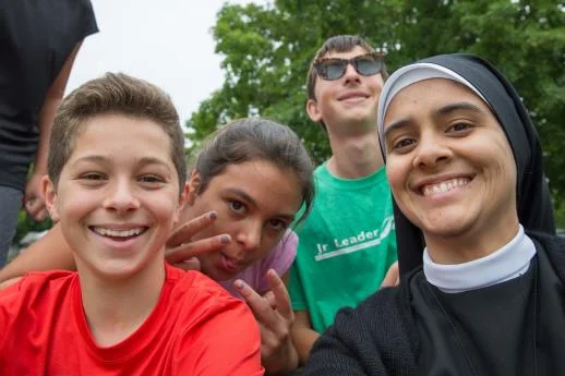 "Other than making lots of new friends and the yummy food, my highlight was the time of adoration. It was cool to have others around me that respected prayer and supported each other. I am excited to be a prayer counselor next year!" - West (8th grade)