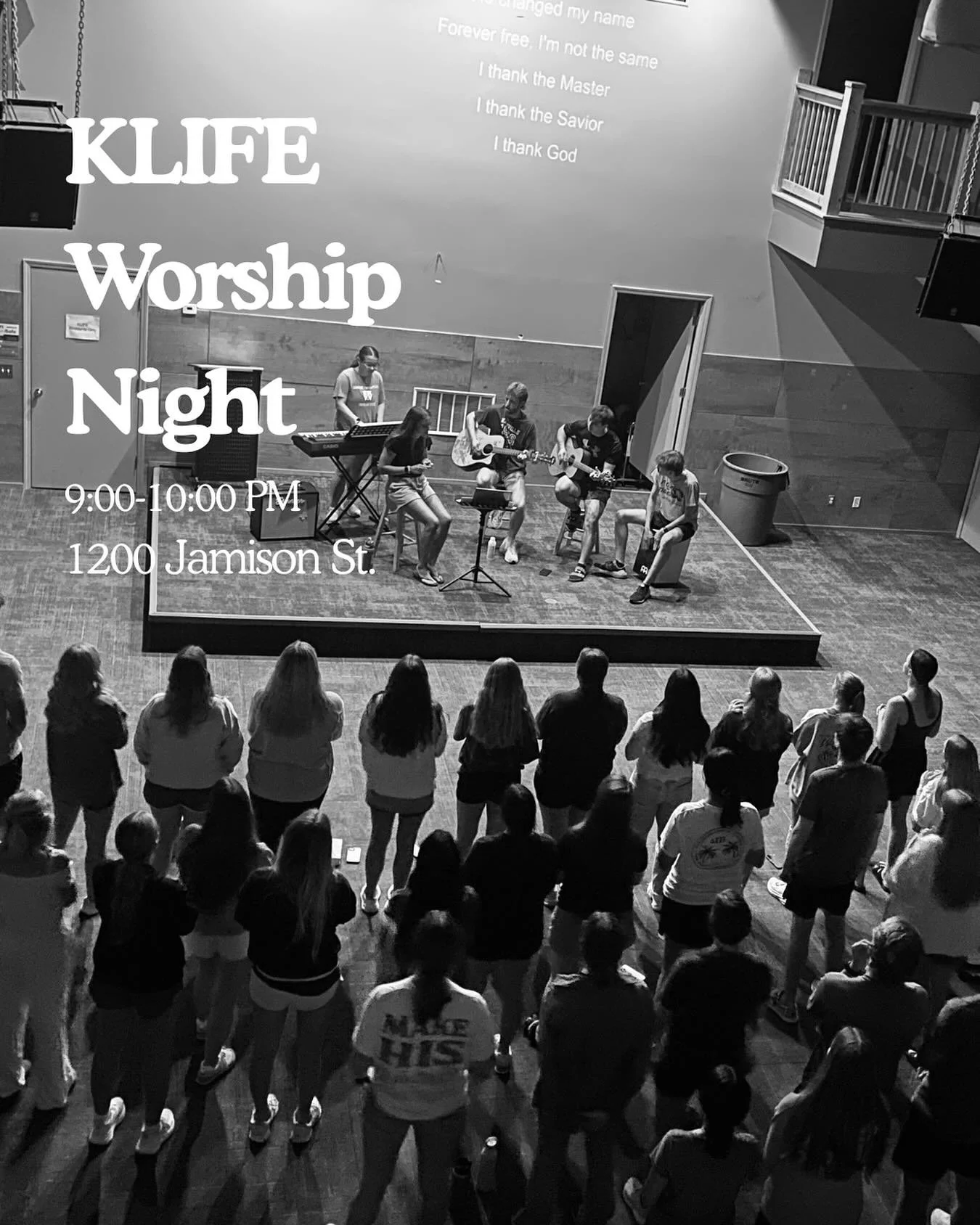 What better way to start the second half of the semester🤗🤗🤗 join us tomorrow night for worship @ the KLIFE house!

(Repost and share with your friends‼️)

&ldquo;Let all that I am praise the Lord; may I never forget the good things he does for me&