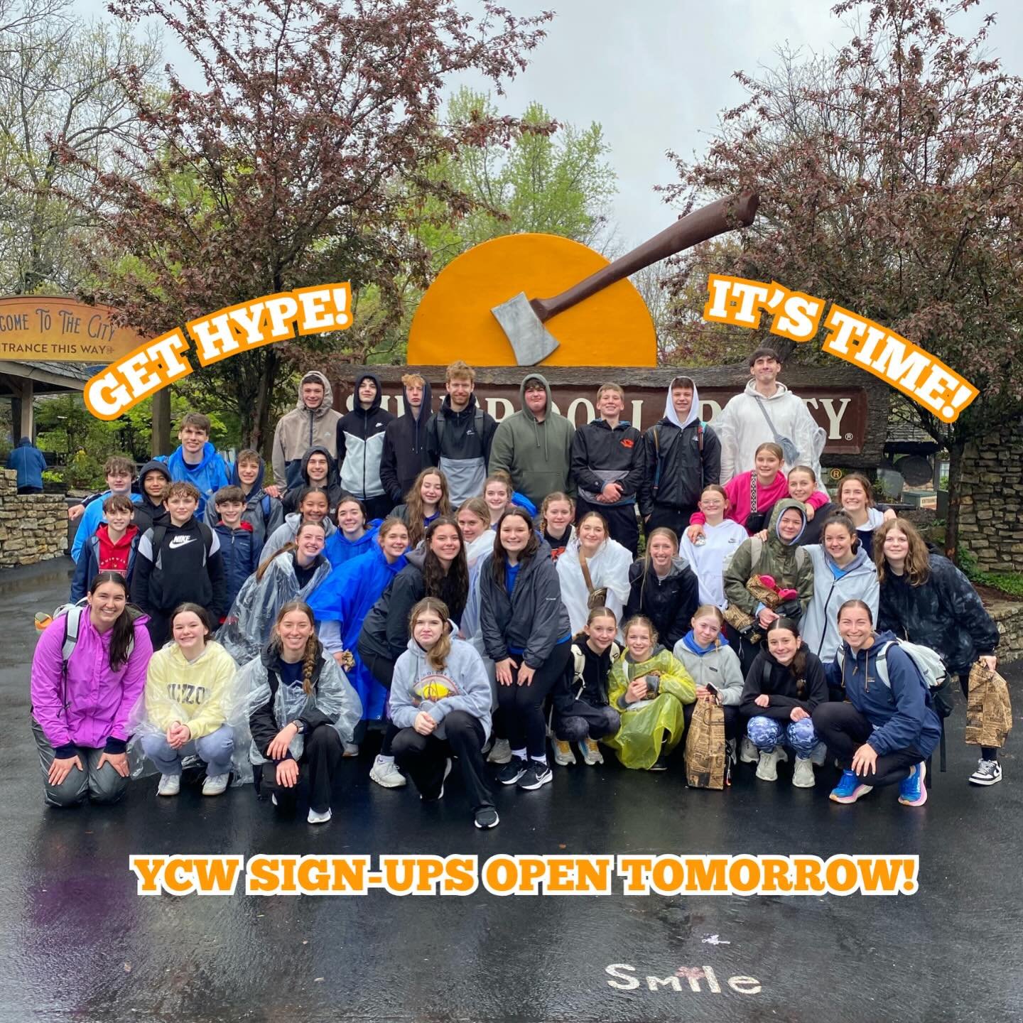 YCW is just around the corner! Join us in Branson, MO at Silver Dollar City for a weekend of fun, fellowship, amazing worship and great speakers! 

Sign-ups open TOMORROW at 2:00PM! Spots are limited so be ready to grab your ticket!

Details below!
W