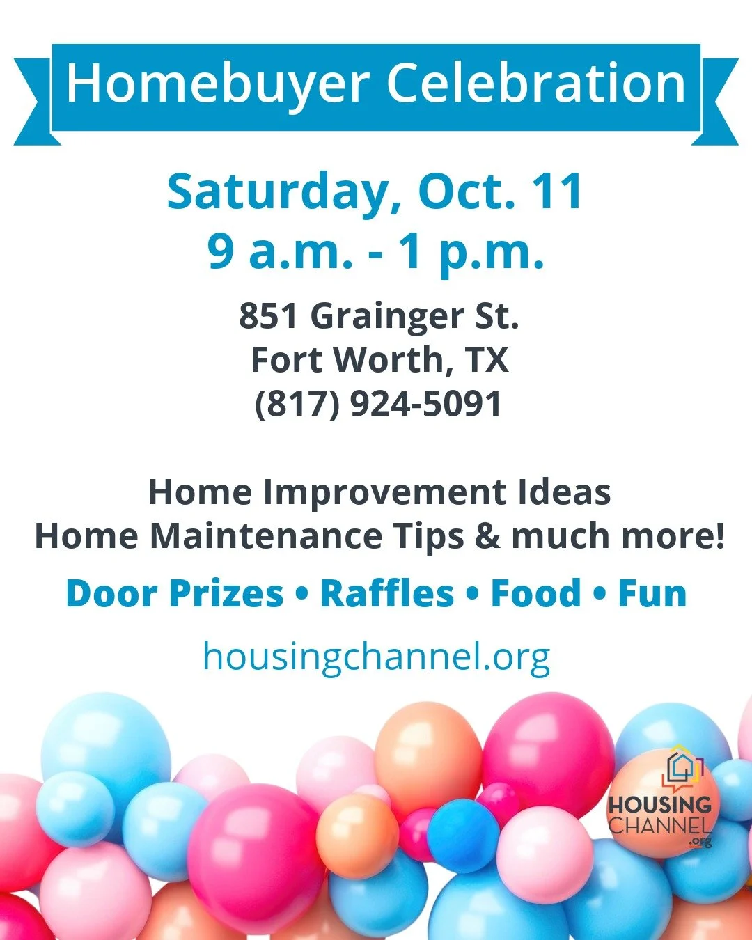 Calling all new homeowners - time to celebrate YOU! 🎉🏠

You've got the keys, now get the know- how. Join us for a free event offering homeowner tips, resources, prizes and more. Open to anyone who has purchased a home in the last two years.

Regist