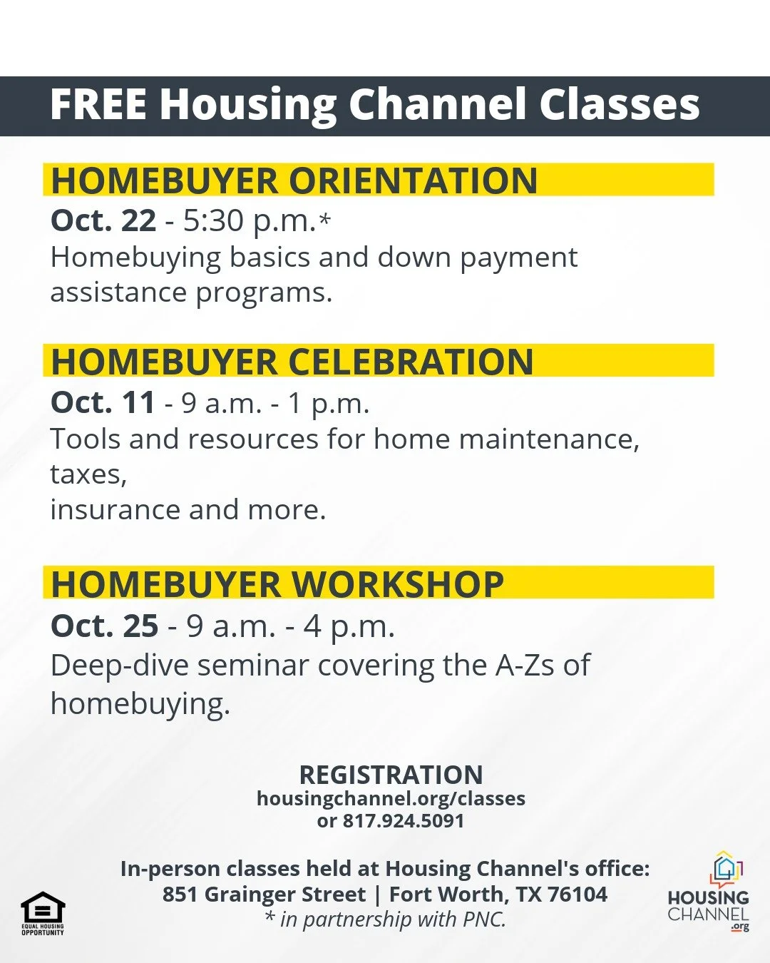 🍁 Don&rsquo;t fall into another year of renting when homeownership may be closer than you think.
Join one of our FREE homebuyer classes this October and learn how to get started. 🏡 **Link in bio**