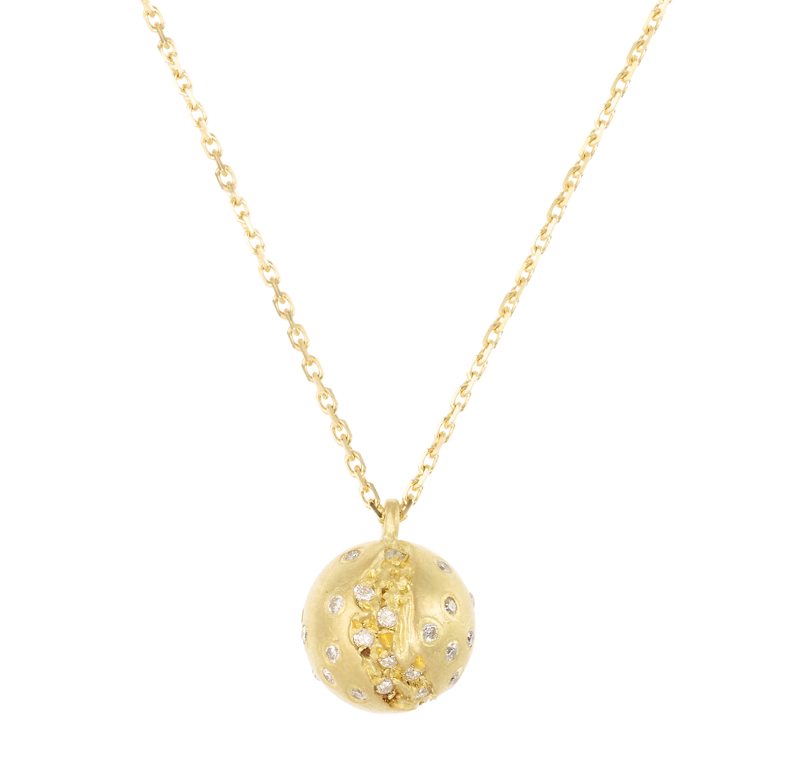 Stardust White Diamond Sphere Necklace | £1,375.00