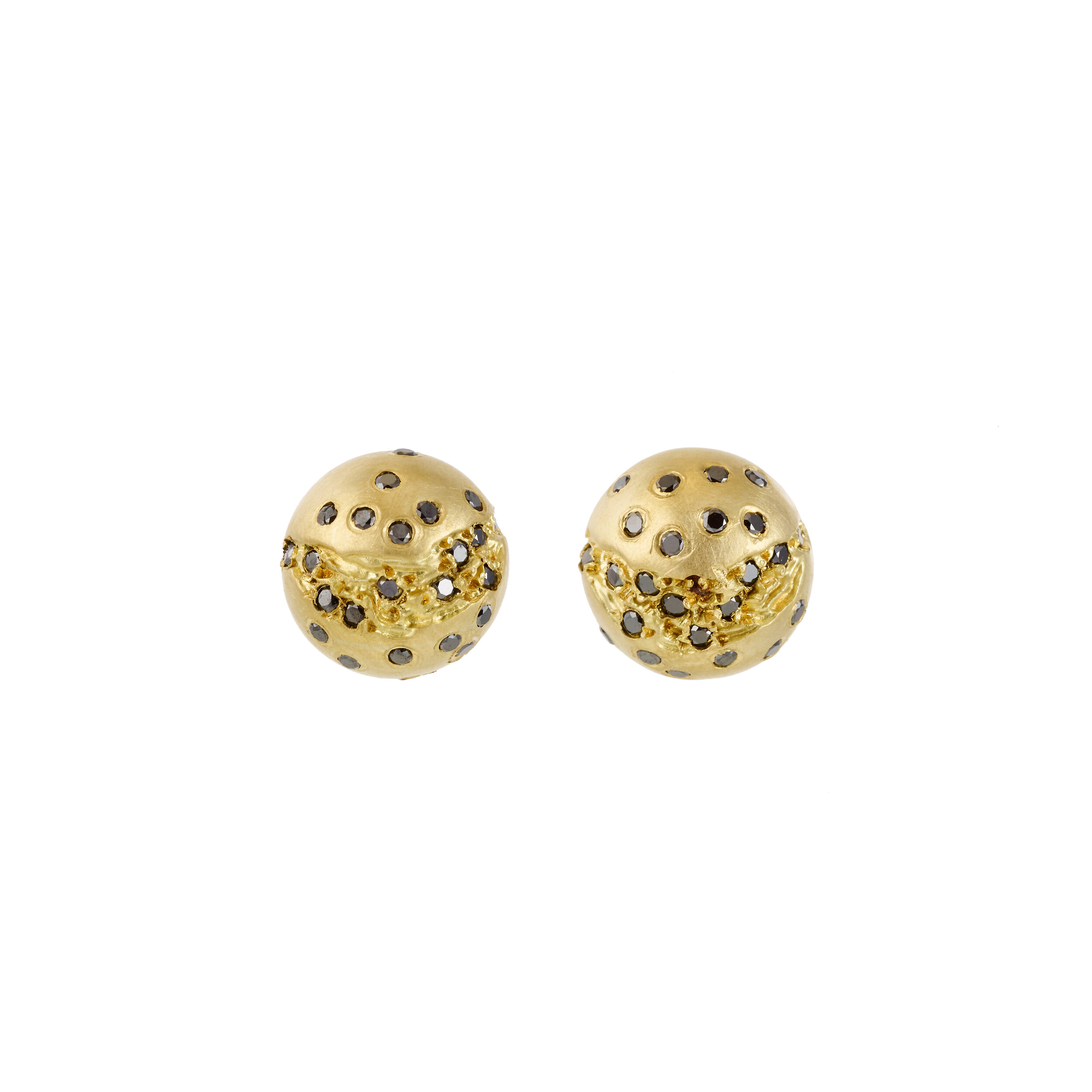 Stardust Black Diamond Sphere Studs | £1,900.00