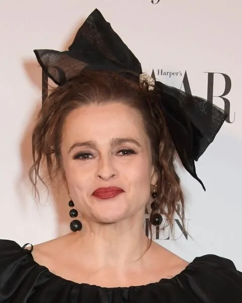 November 2019: Helena Bonham Carter wears Atomic Mini Cascade earrings