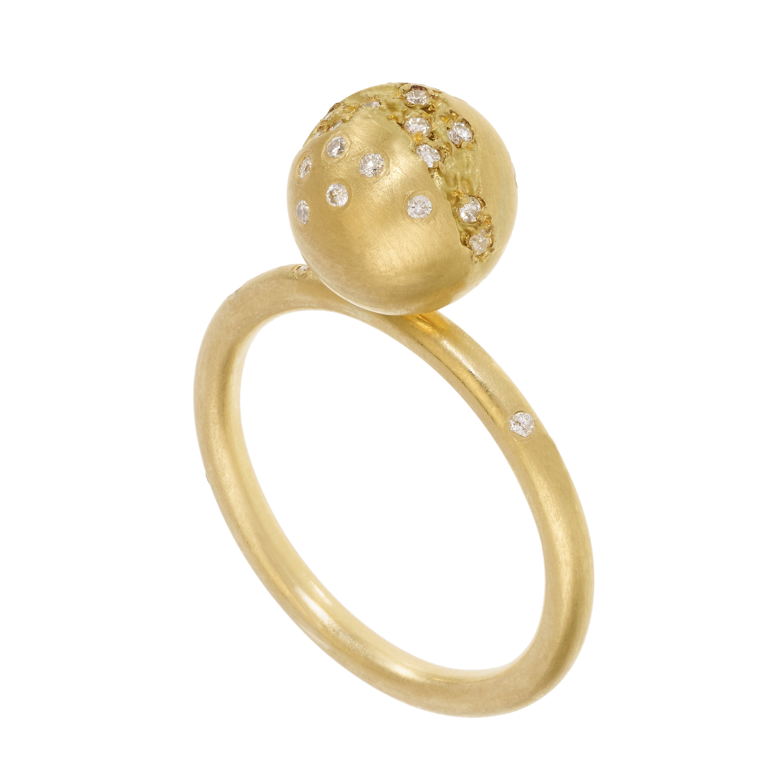 Stardust White Diamond Sphere Ring | £1,375.00