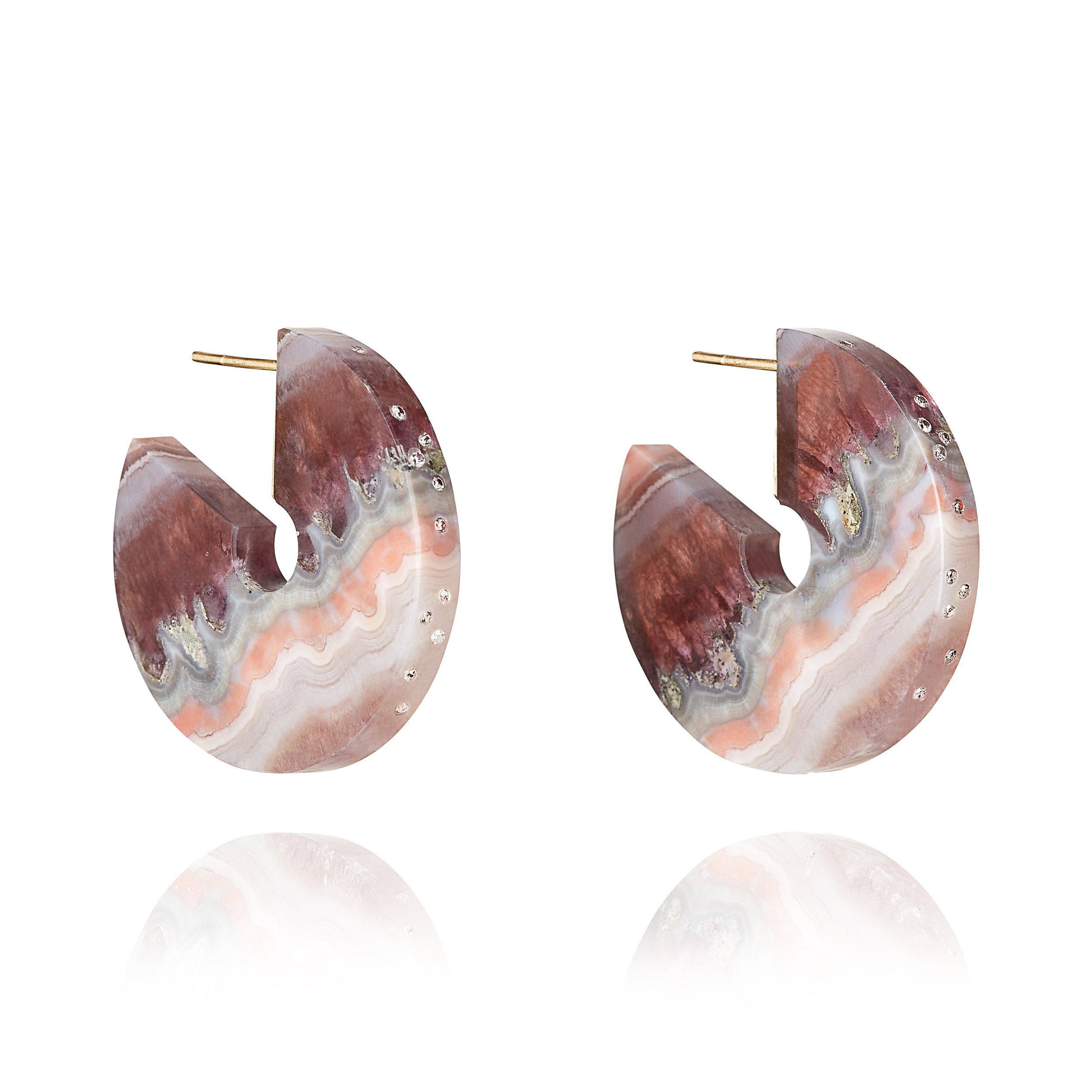 Amethyst Lace Hoop Earrings | £925.00