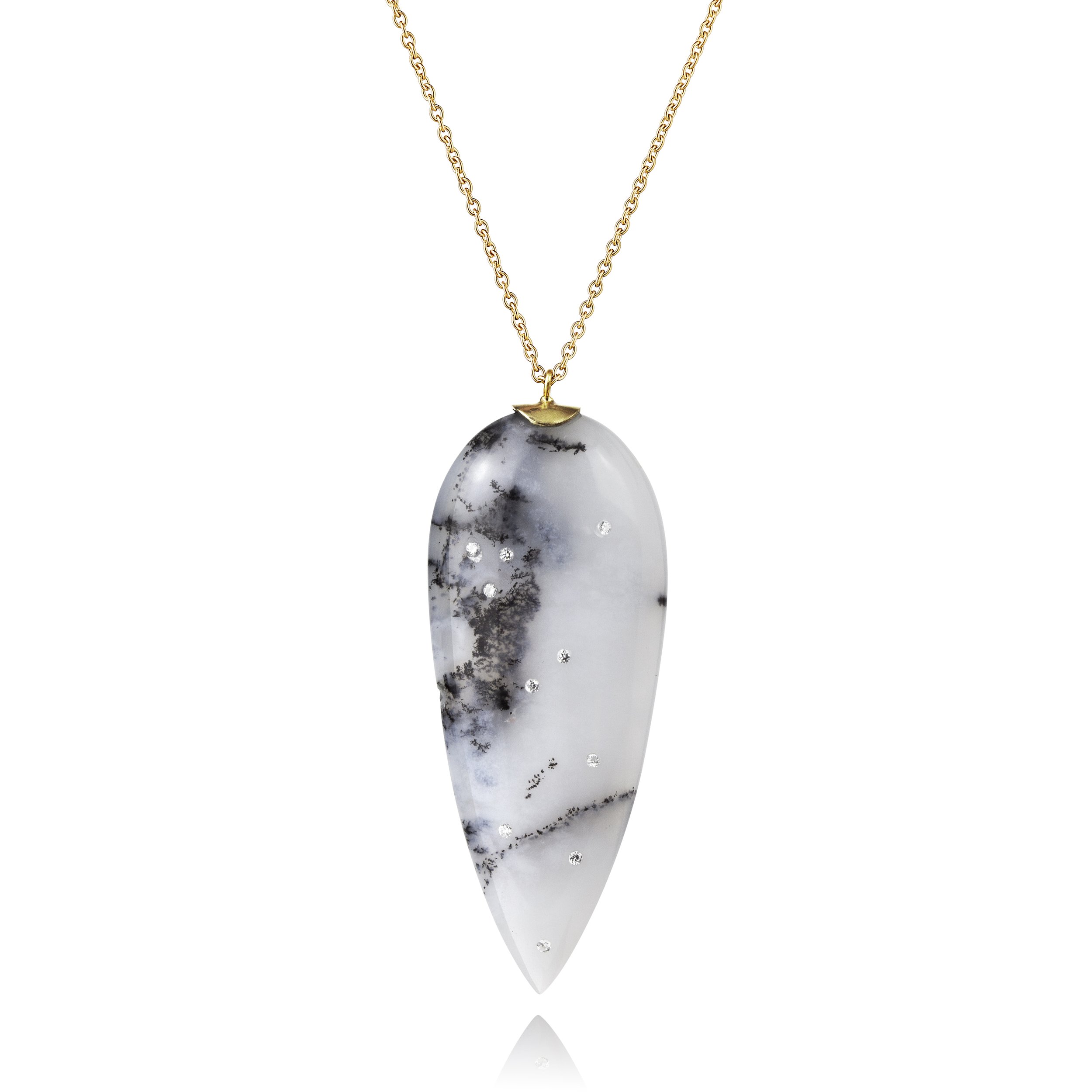 Dendritic Teardrop Necklace | £690.00 