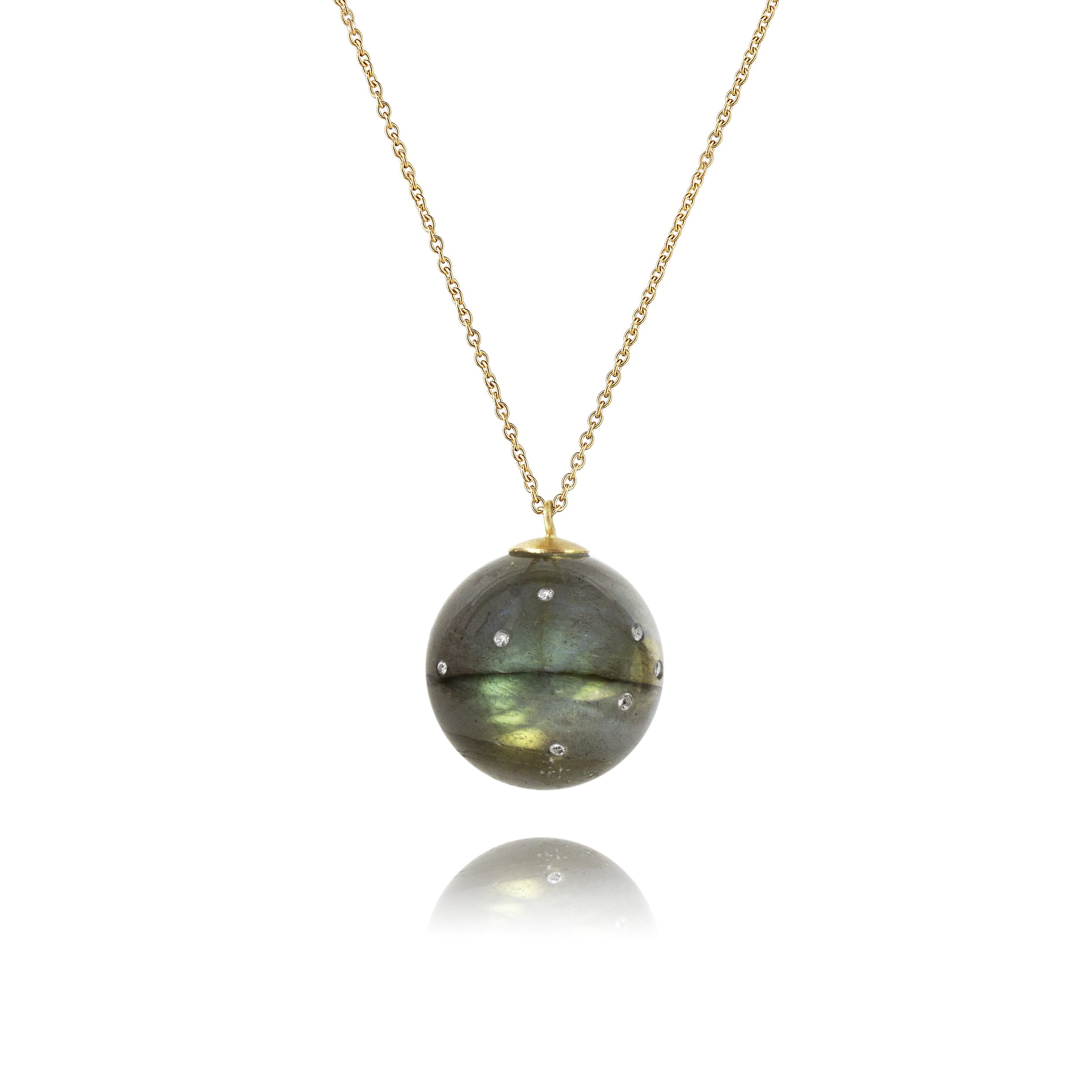 Celestial Labradorite Sphere Necklace | £815.00