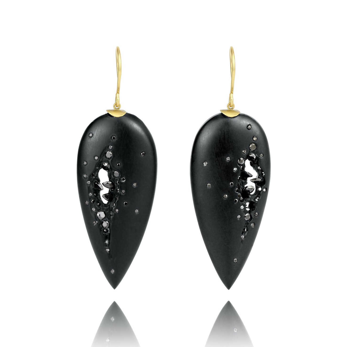 Dark Matter Teardrop Earrings | £1,250.00