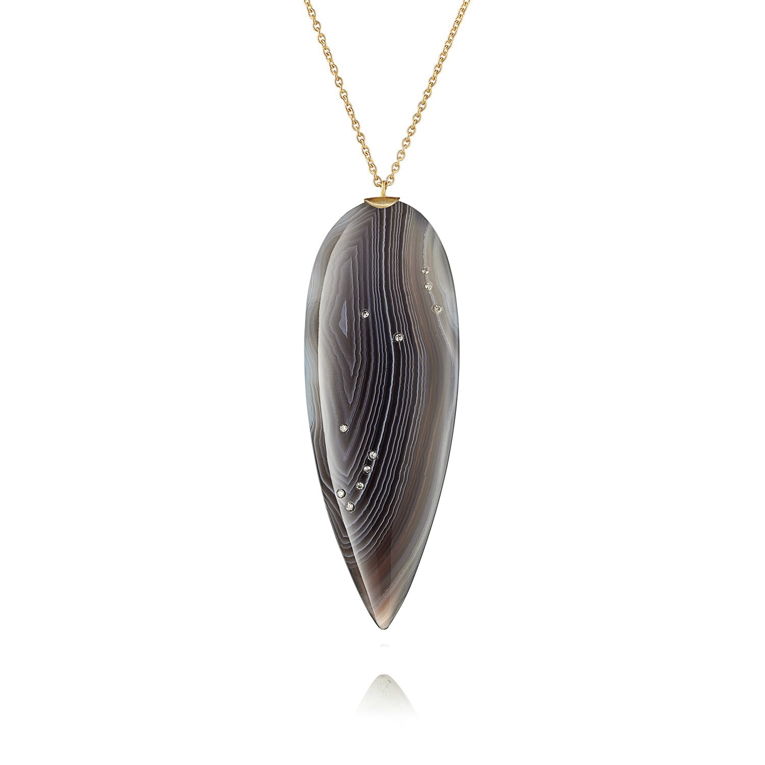 Celestial Botswana Agate Pendant - Large | £1,125.00