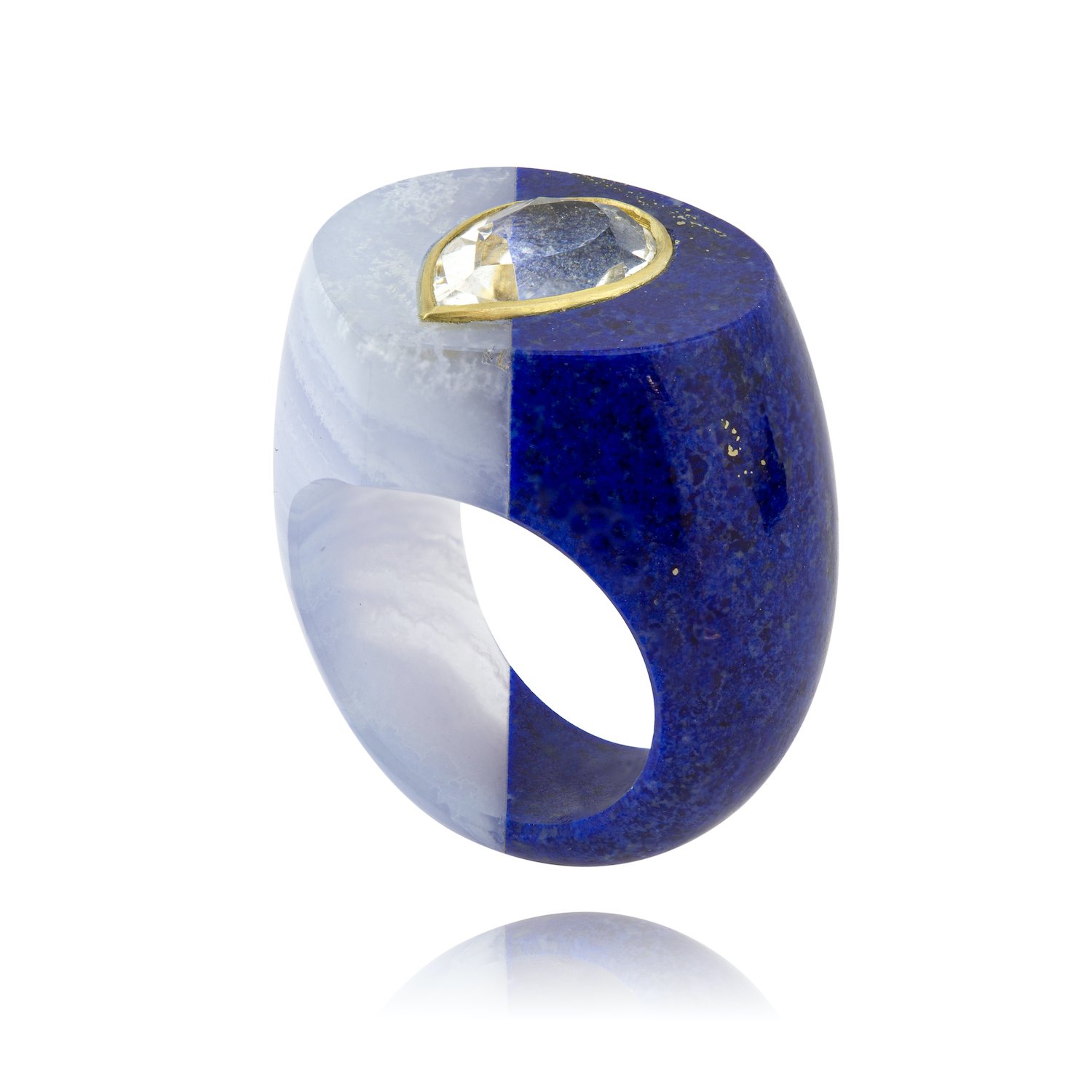Astra-Nova Lapis Lazuli Signet Ring (Wide) | £825.00