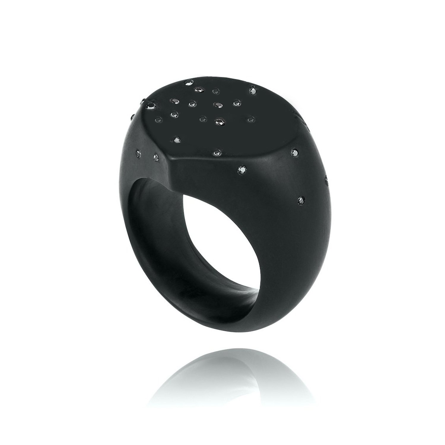 Dark Matter Signet Ring Smooth (Wide) | £550.00