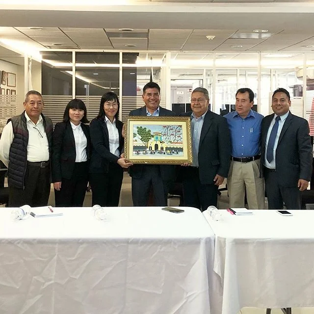 CEP handed Acreimex a embroidery painting of Ben Thanh Market (Vietnam) as an appreciation gift. #OPTIX