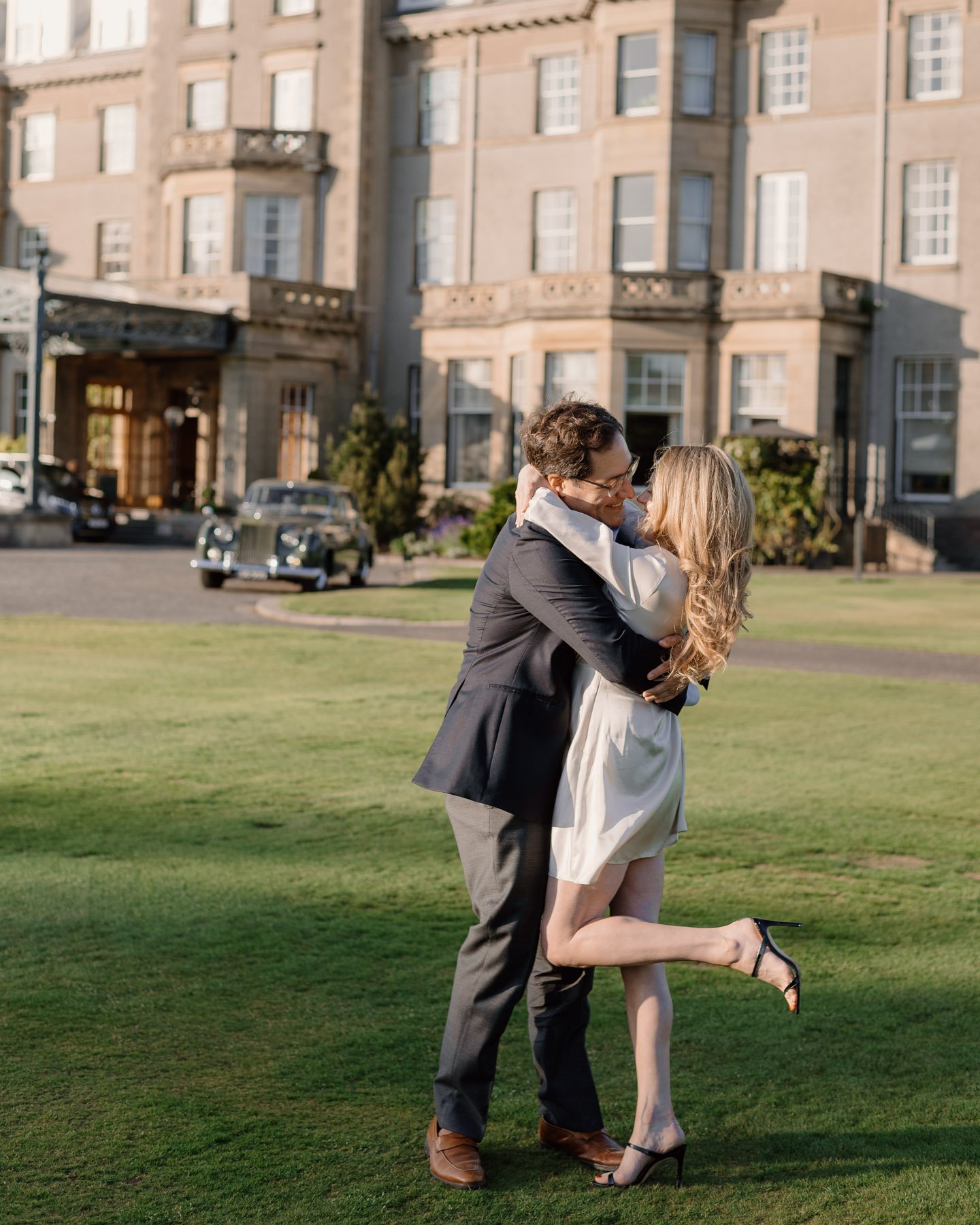 Such a fun afternoon capturing these two get engaged on the grounds of the glorious @thegleneagleshotel . John &amp; Gabriella travelled from the US for both business and pleasure and Gabriella was none the wiser that their trip would be marked with 