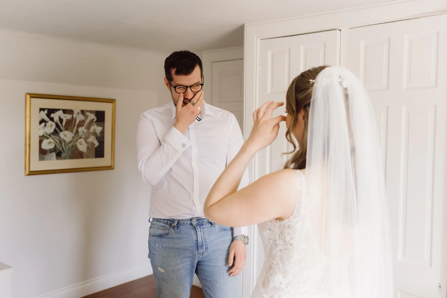 Wedding mornings always go so incredibly fast, even when you think you've timed everything to perfection. 
Remember to take a little time to yourself, and find a moment to soak in that pre-ceremony excitement with your loved ones just like Tian and h