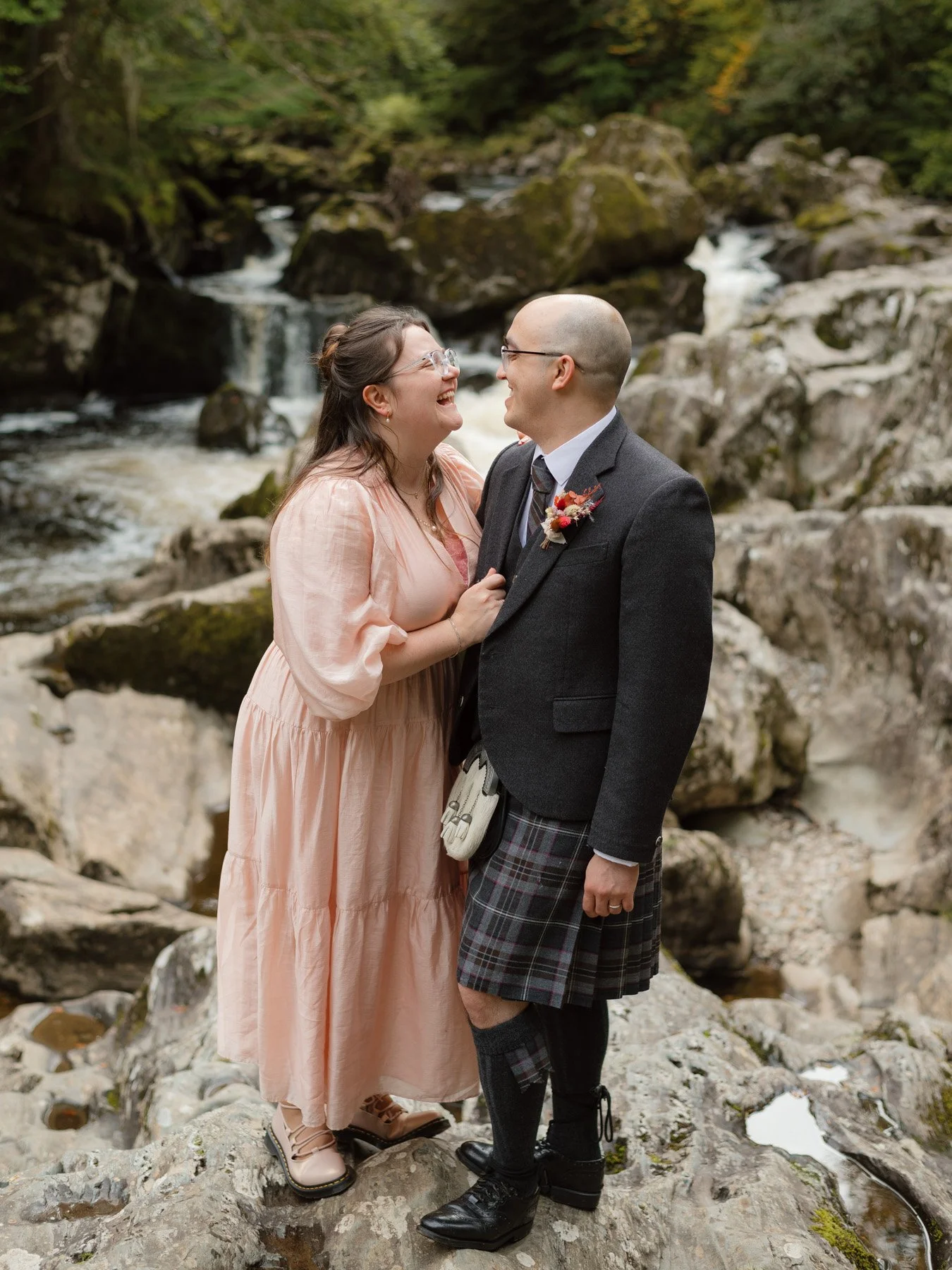 An Autumnal Forest Wedding in The Hermitage, Dunkeld

It's been a truly awesome month for weddings in my hometown of Dunkeld. A &amp; I invited their favourite people to join them at The Hermitage to tie the knot inside the beautiful Ossian's Hall, o